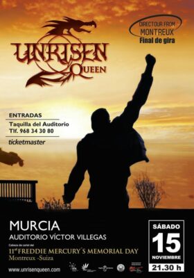 Cartel Concierto Auditorio Murcia Unrisen Queen