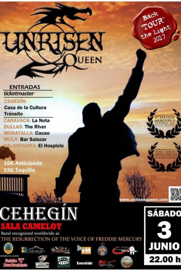 Unrisen Queen Concert Posters - CEHEGIN 2017