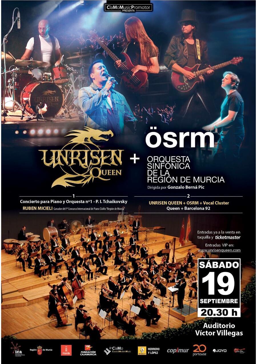 Unrisen Queen Concert Posters - OSRM 2015