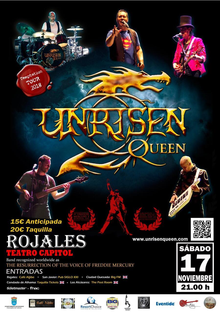 Unrisen Queen Concert Posters - Rojales 2018