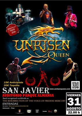 Unrisen Queen Concert Posters - SAN JAVIER 2018