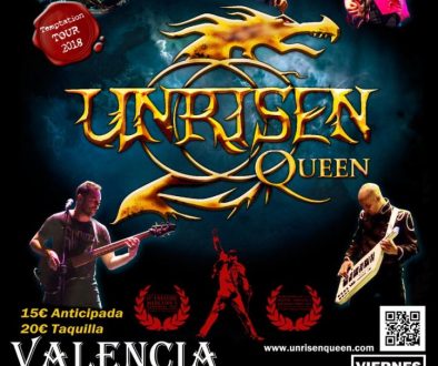Unrisen Queen Concert Posters - Valencia 2018 (nov)