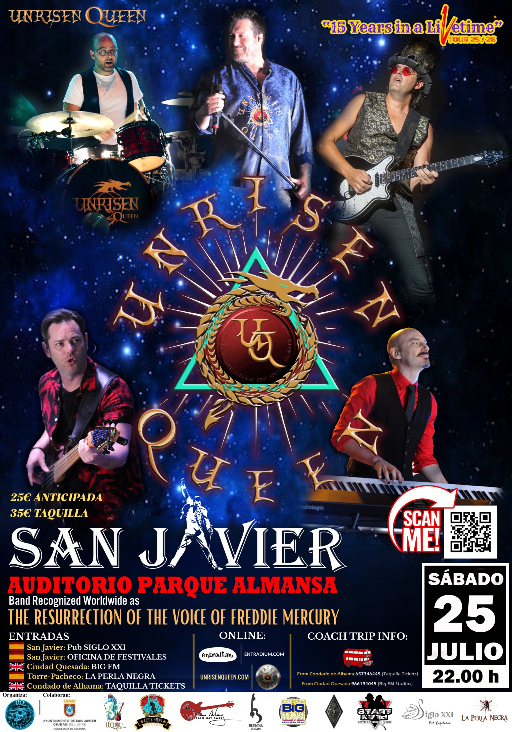 LIVE CONCERT ON JULY 2025 IN SAN JAVIER MURCIA